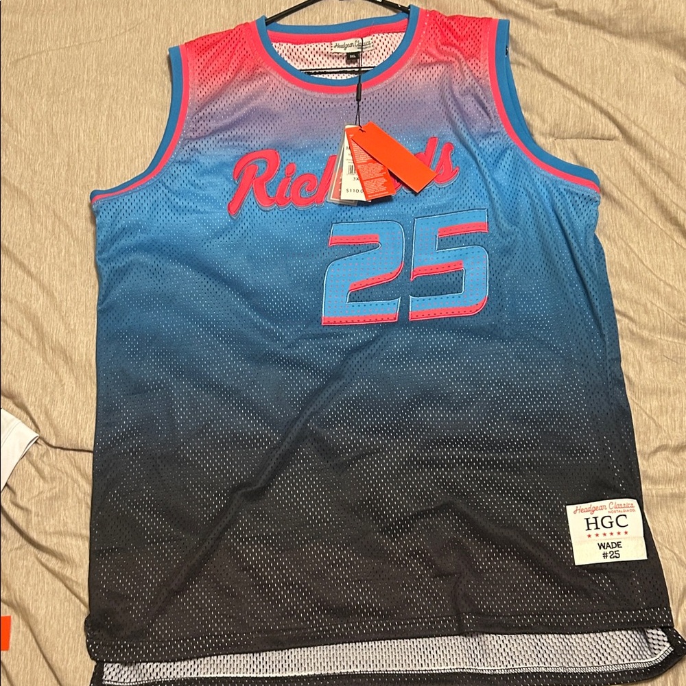 Richards Blue and Black Men's Jersey